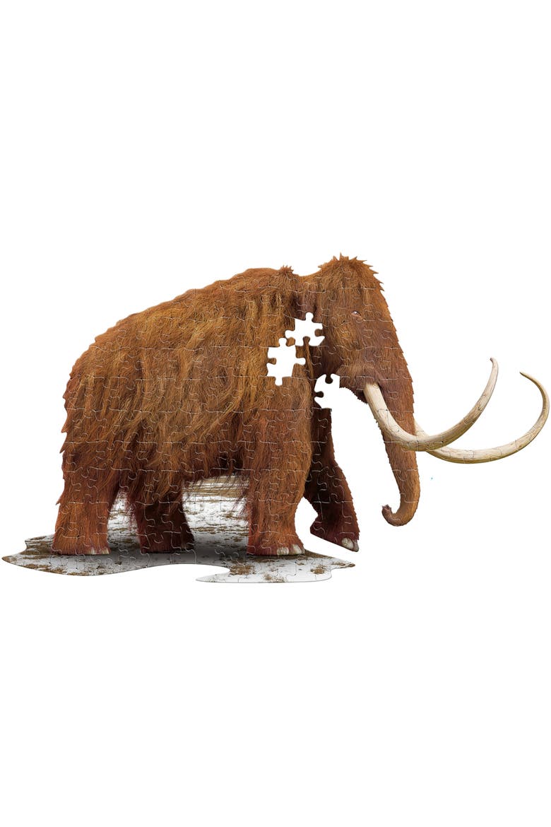 Woolly Mammoth 100 Piece Jigsaw Puzzle, Alternate, color, Multicolored