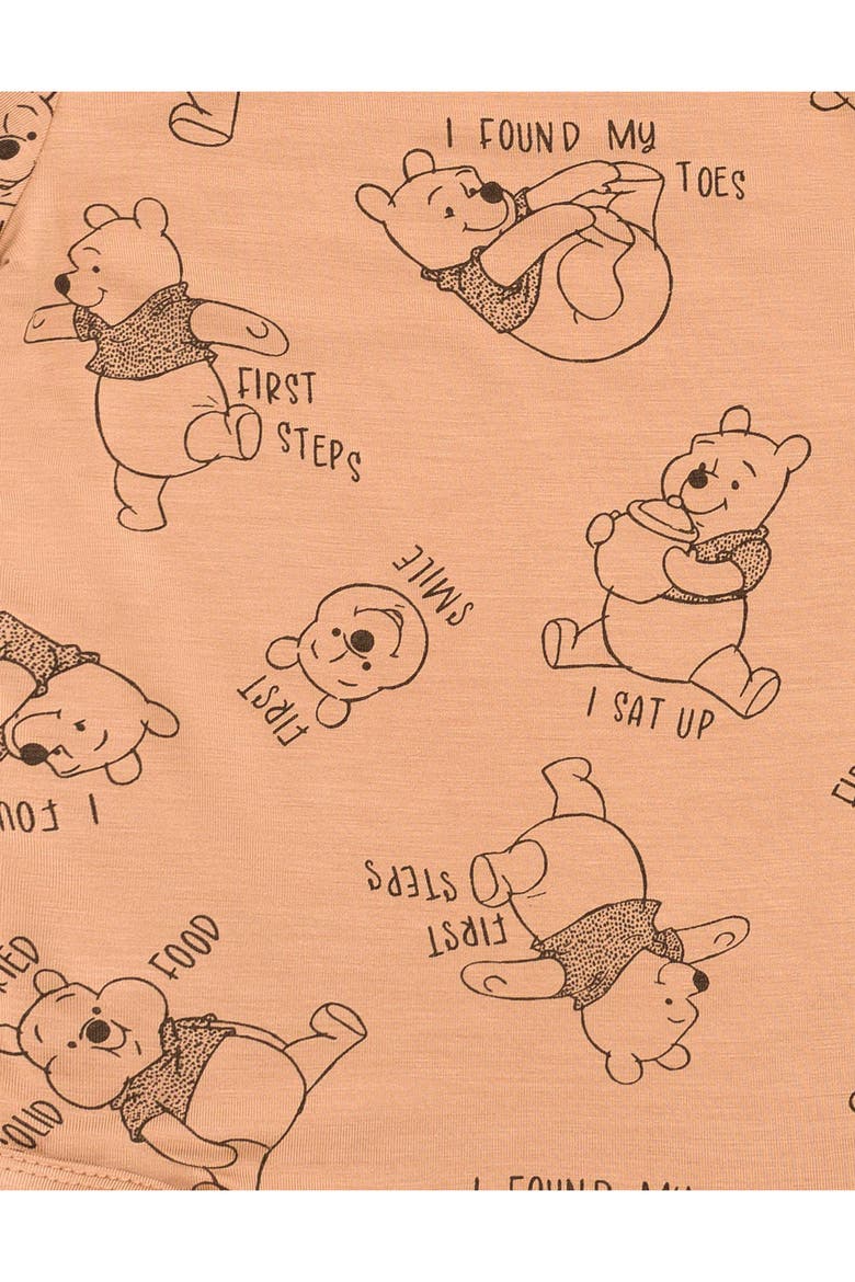 Winnie the Pooh One Piece Bodysuit Set, Alternate, color, Winnie the Pooh Brown