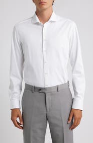 1863 by Eterna Jersey Slim Fit Dress Shirt
