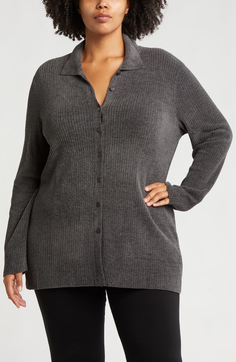 Barefoot Dreams<sup>®</sup> CozyChic<sup>™</sup> Ultra Lite Ribbed Cardigan, Main, color, 