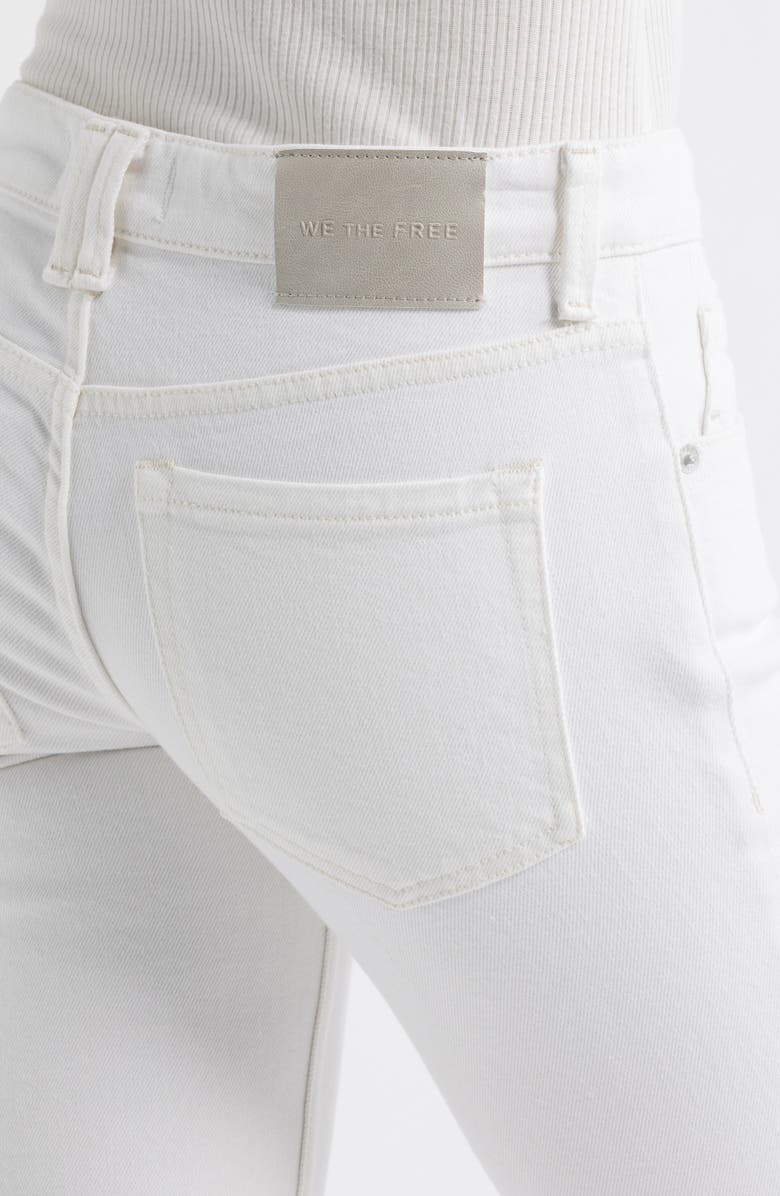 Free People Oracle Low Rise Slim Straight Leg Jeans, Alternate, color, Optic White