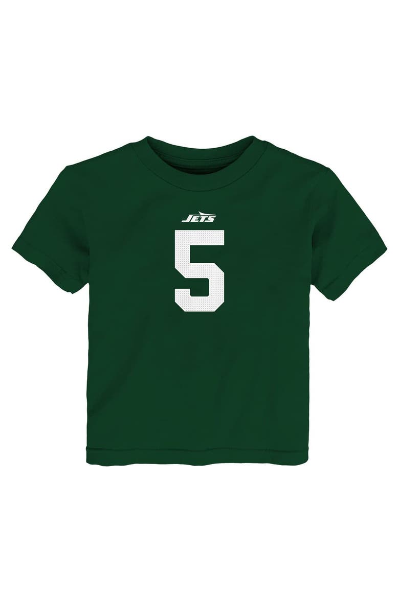 Toddler Nike Garrett Wilson Green New York Jets Player Name & Number T-Shirt, Alternate, color, Green
