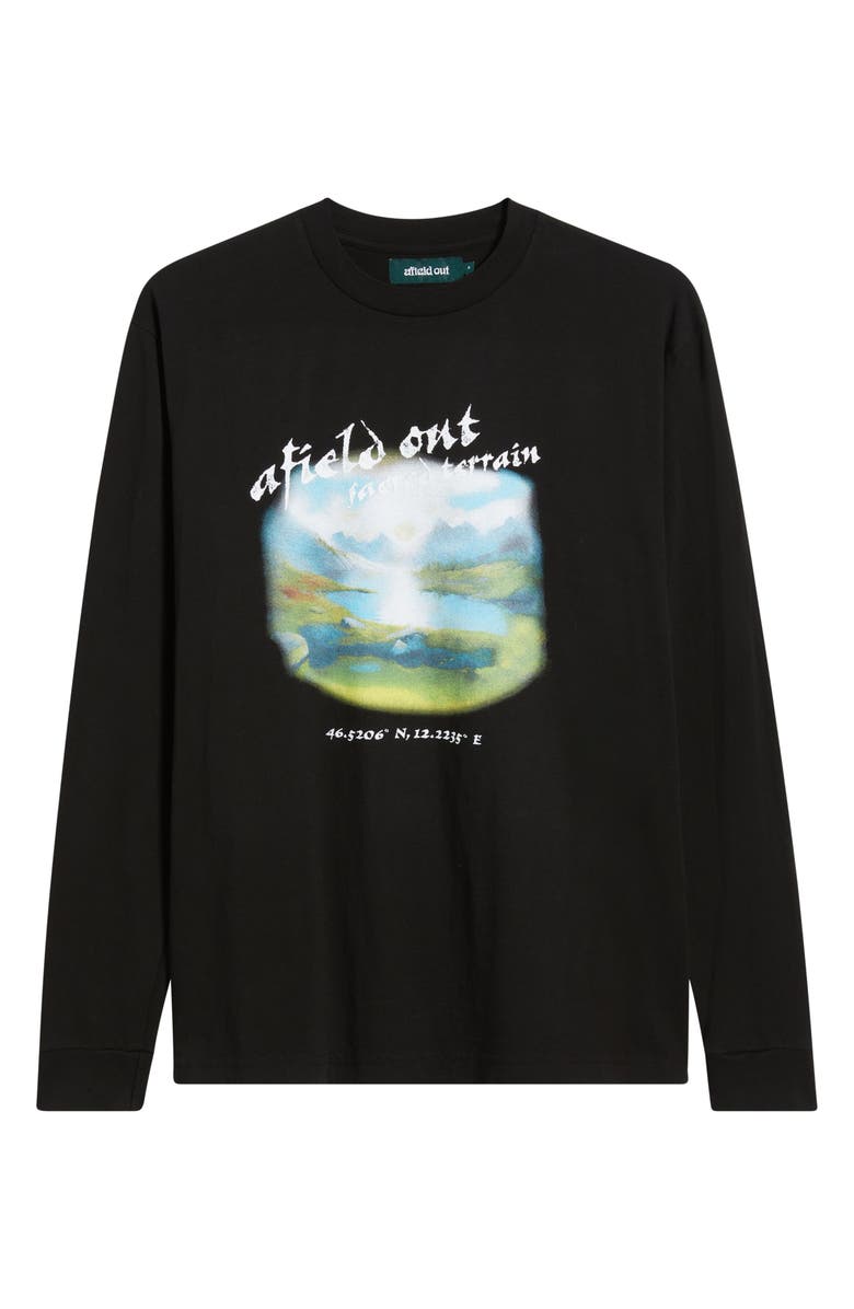 Afield Out Terrain Long Sleeve Graphic T-Shirt, Alternate, color, Black