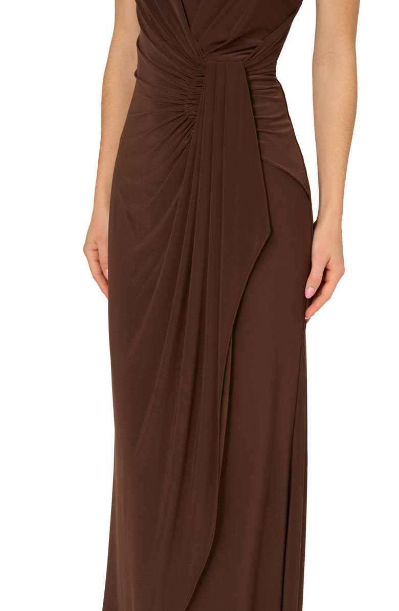 One-Shoulder Jersey Gown