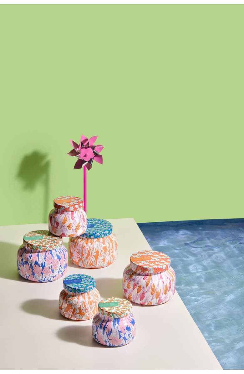 Capri Blue Pattern Play Signature Jar Candle, Main, color,