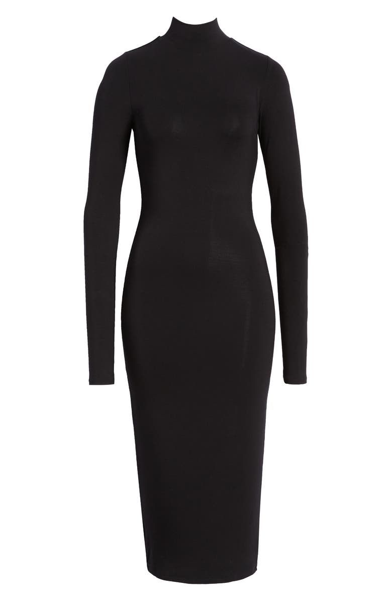 Good American Sundown Long Sleeve Body-Con Midi Dress, Alternate, color, 