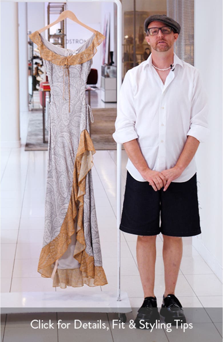 Aloura Georgette Ruffle Dress, sales video thumbnail