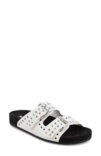Mia Brooklyn Slide Sandal In White