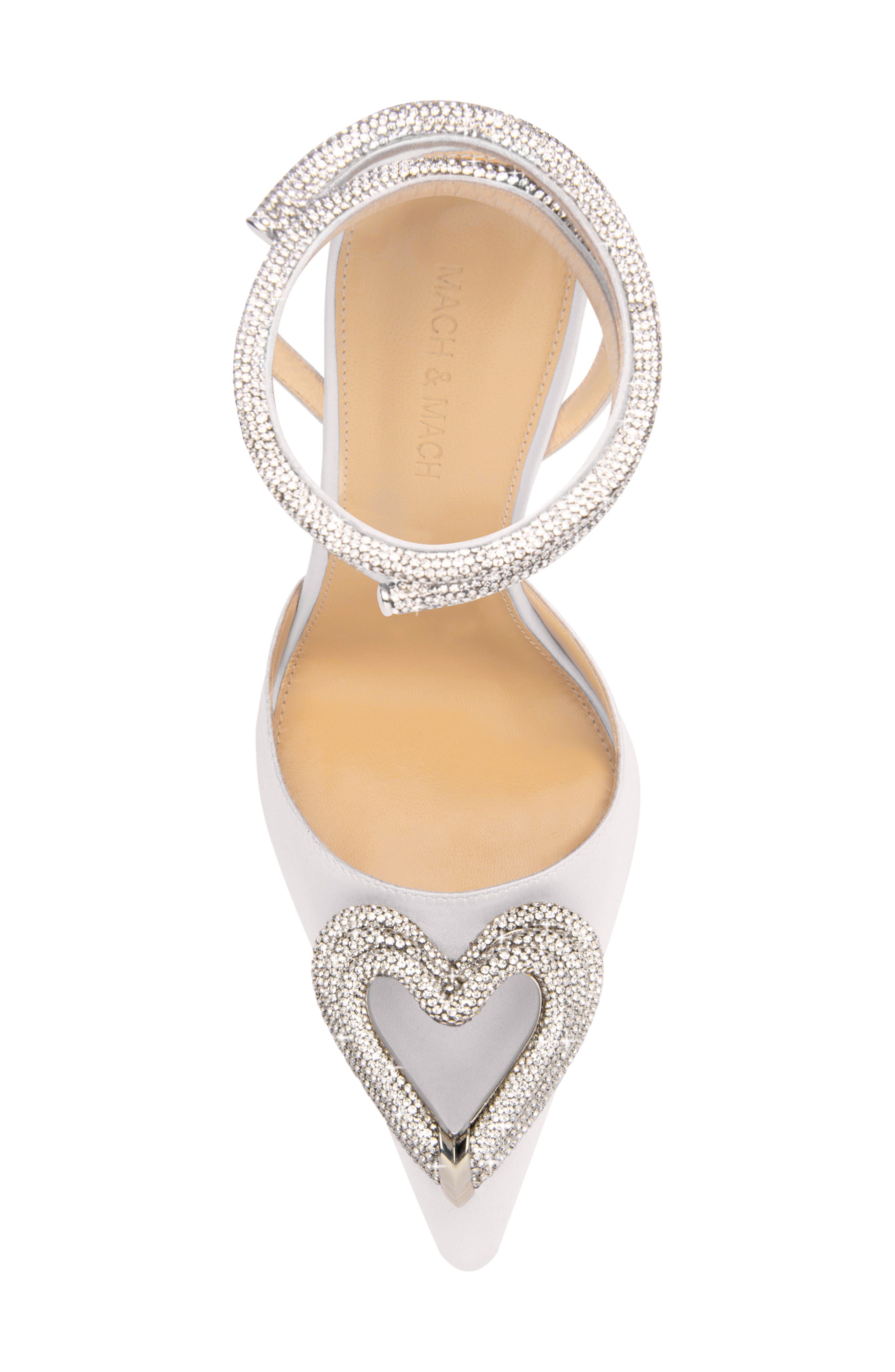 Mach & Mach Triple Heart Pointed Toe Pump, Alternate, color, 