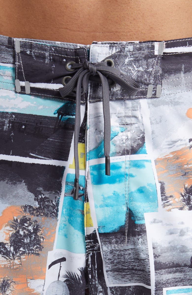 Tommy Bahama Molokai Snapshot Board Shorts, Alternate, color, Bala Shark