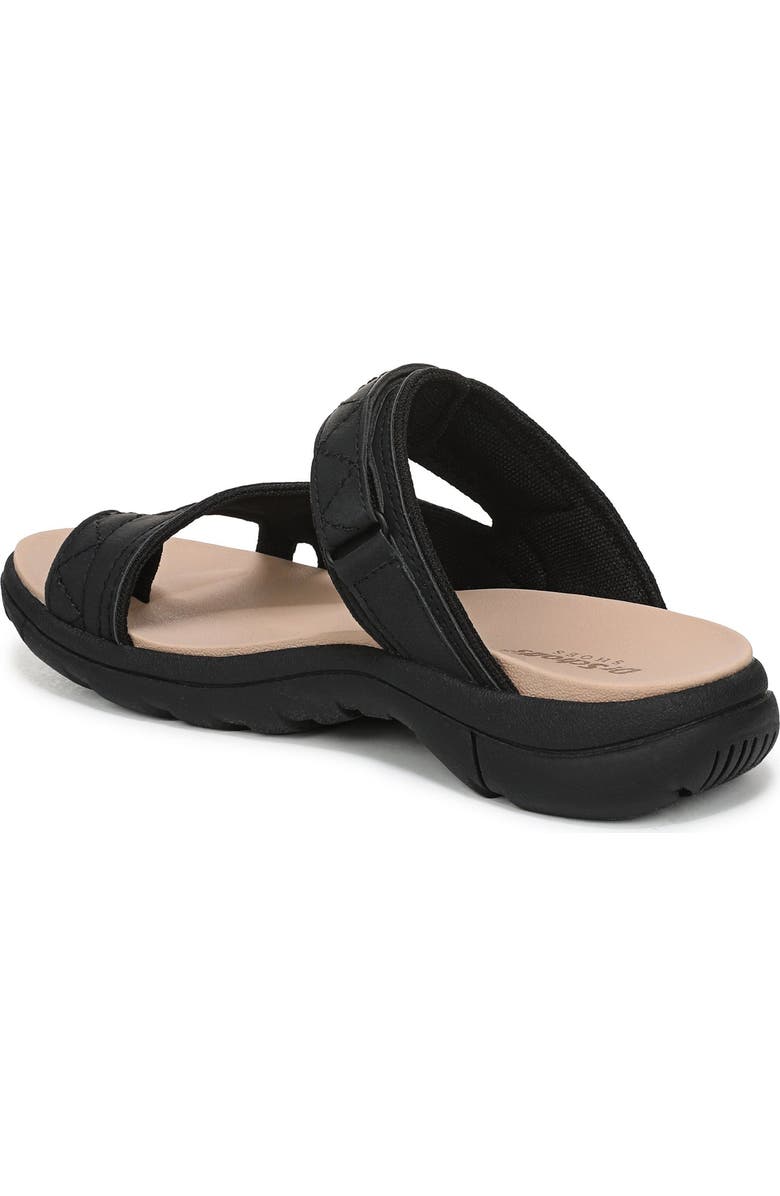 Dr. Scholl's Island Breeze Slide Sandal, Alternate, color, Black Faux Leather