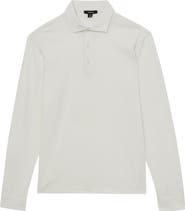 Reiss Portofino Long Sleeve Supima® Cotton Polo