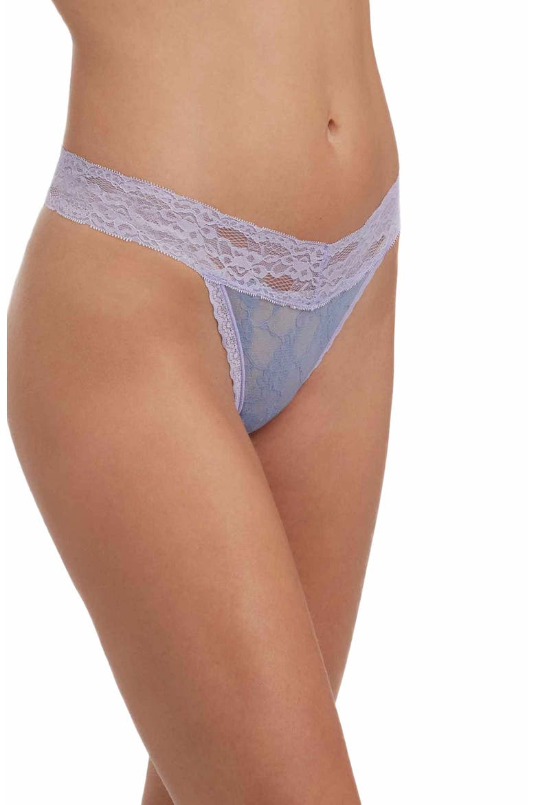 Goddess Lace Thong, Alternate, color, Ice Purple/Blue Violet