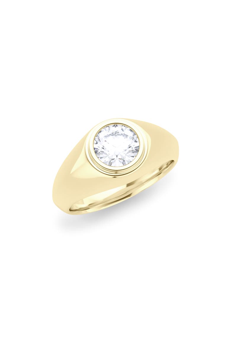 Men's Round Brilliant Lab Created Diamond Ring, Main, color, 18K YELLOW GOLD 2.5 CTW