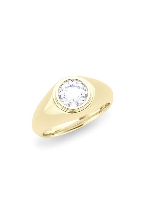 Men's Round Brilliant Lab Created Diamond Ring