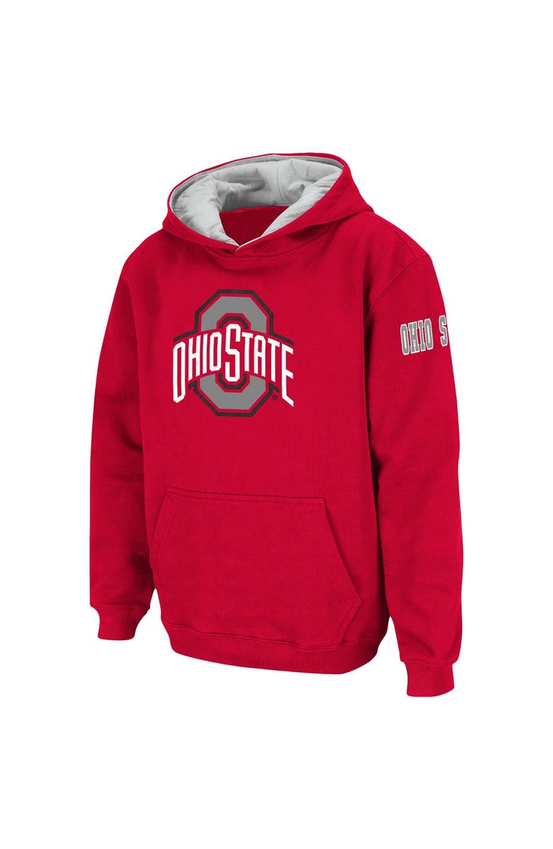 STADIUM ATHLETIC Youth Scarlet Ohio State Buckeyes Big Logo Pullover Hoodie, Alternate, color, Scarlet