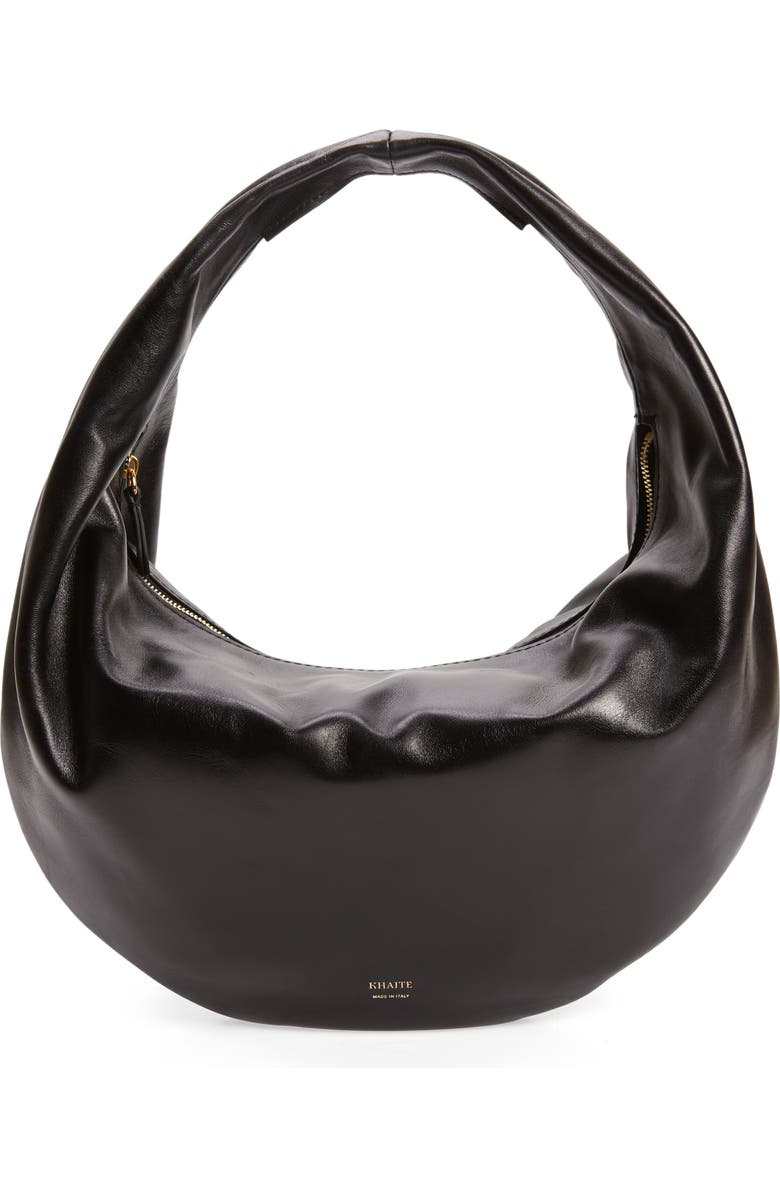 Khaite Medium Olivia Leather Hobo Bag, Main, color,