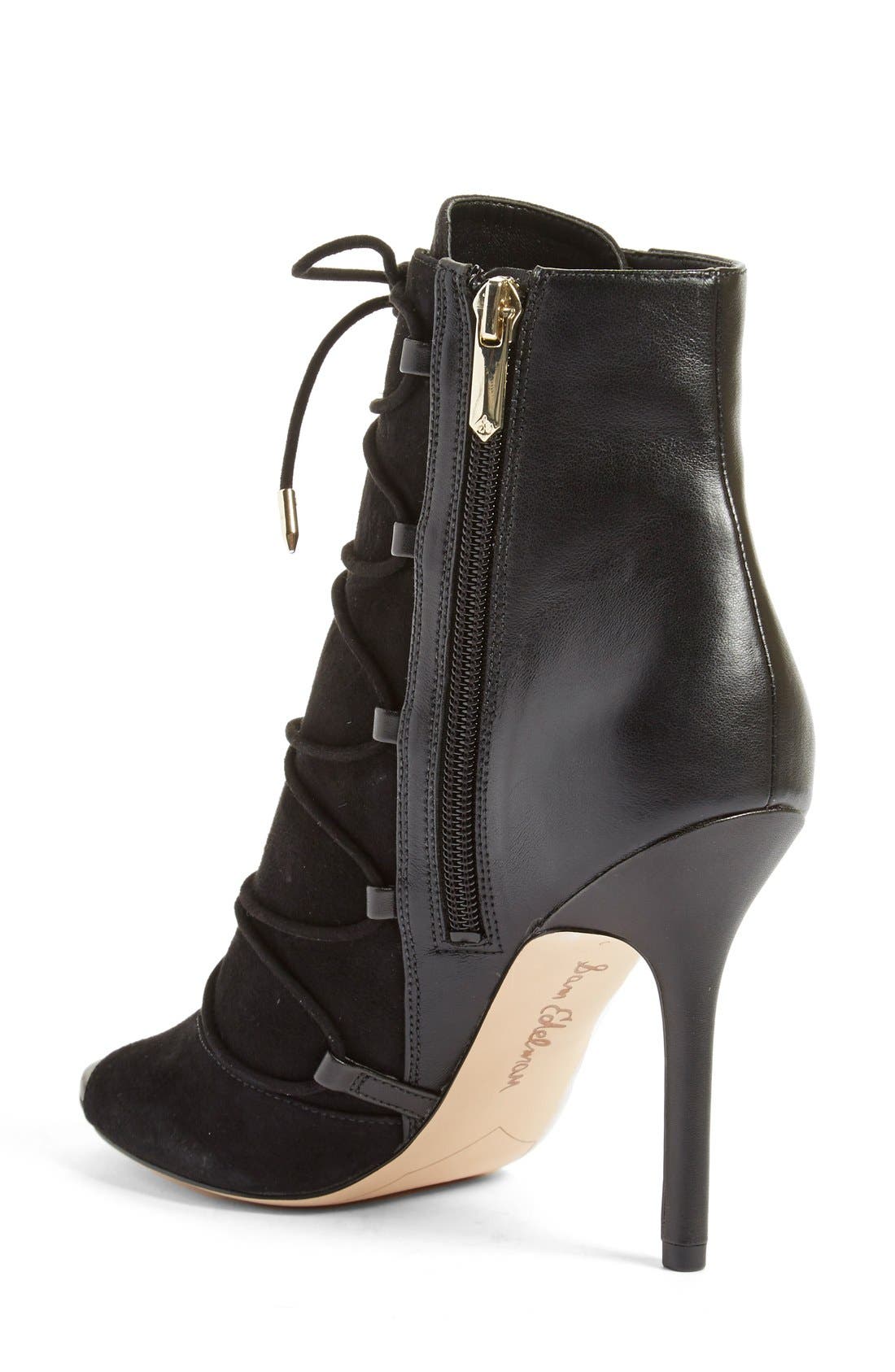 Sam Edelman 'Asher' Open Toe Bootie, Alternate, color, 