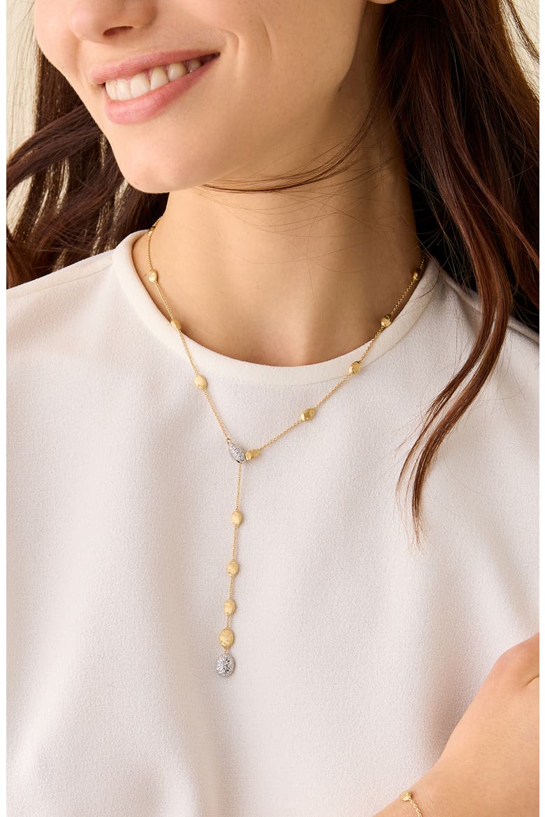 Siviglia Diamond Y-Necklace, Alternate, color, 18K YELLOW/WHITE GOLD