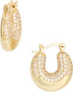 NORDSTROM RACK Cubic Zirconia Bubble Hoop Earrings