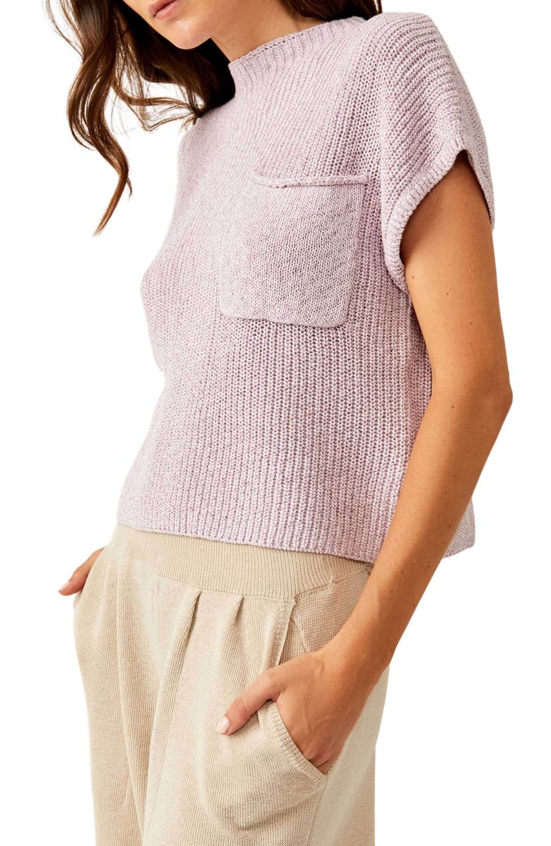 Free People Free-est Freya Short Sleeve Sweater & Pants Set, Alternate, color, Falling Petals Combo
