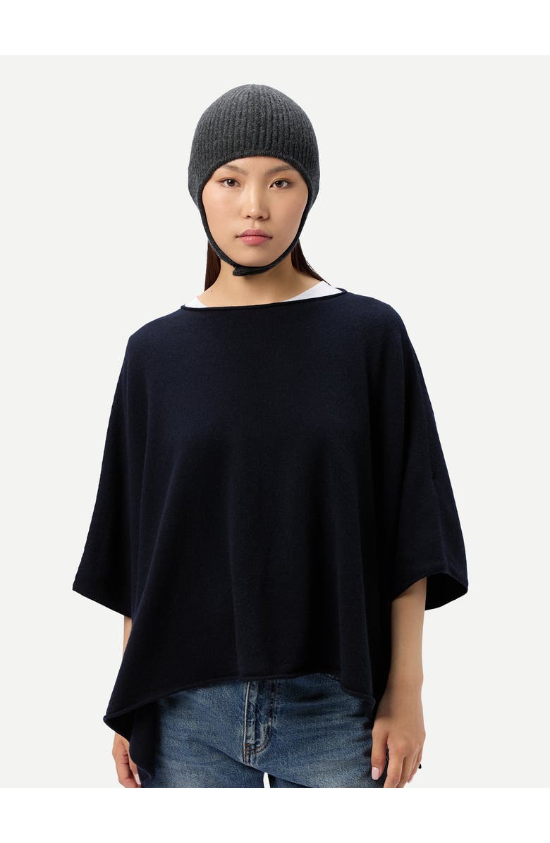 Gobi Cashmere Knitted Aviator Cap, Alternate, color, Charcoal