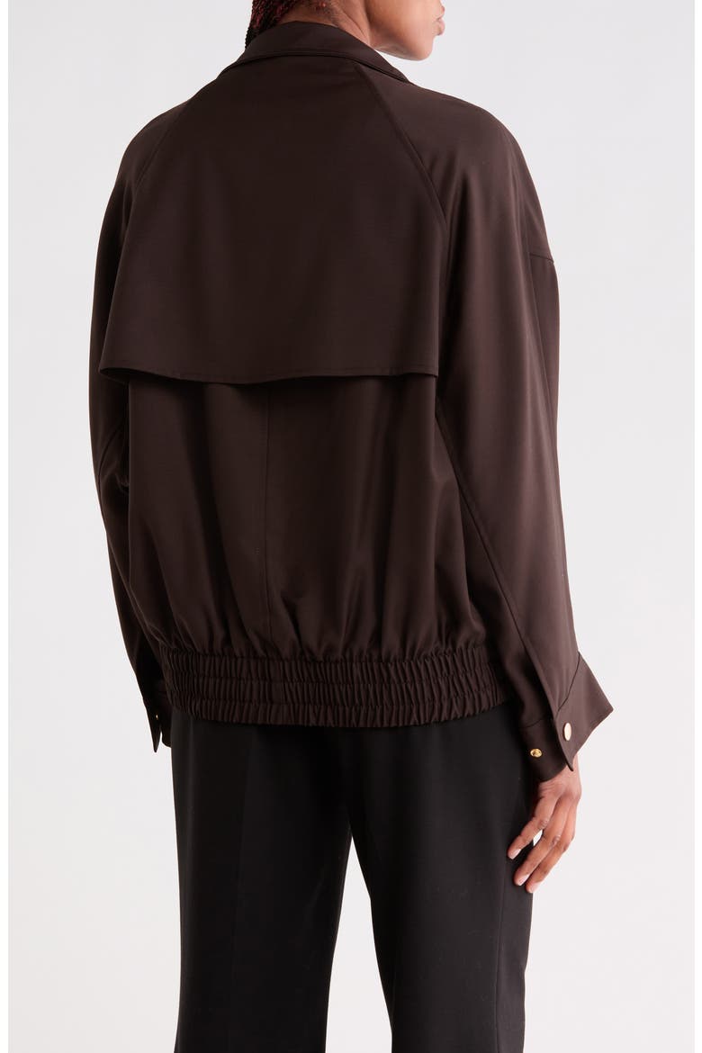 Elodie Bomber Jacket, Alternate, color, CHOCOLATE BROWN