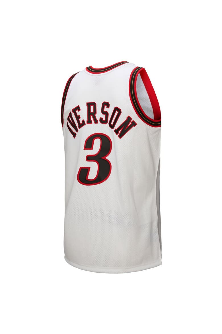 Men's Mitchell & Ness Allen Iverson White Philadelphia 76ers 2000 NBA All-Star Game Authentic Jersey, Alternate, color, White