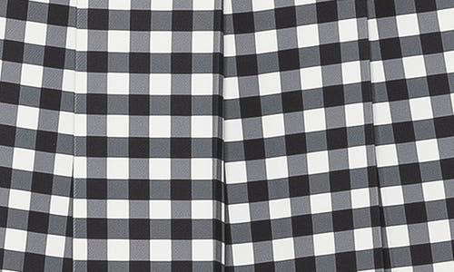 Alexia Admor Lainey Pleated Miniskirt In Black White Gingham