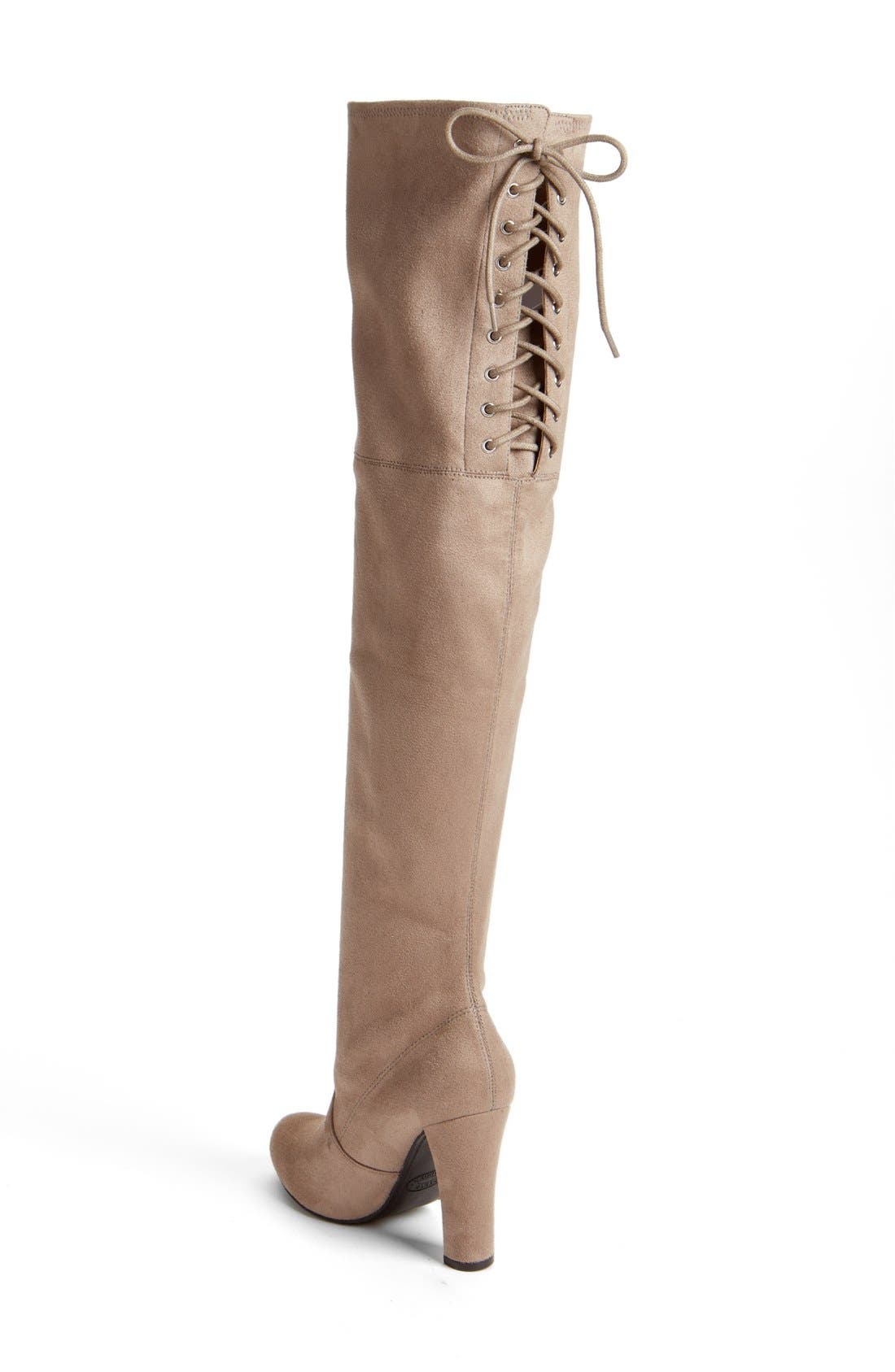 'Gleemer' Over the Knee Boot, Alternate, color, TAUPE SUEDE
