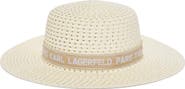 KARL LAGERFELD PARIS St Tropez Straw Sunhat