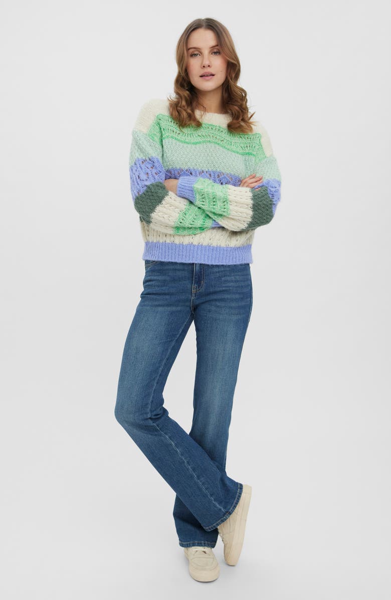 VERO MODA Boho Long Sleeve Sweater, Alternate, color, 