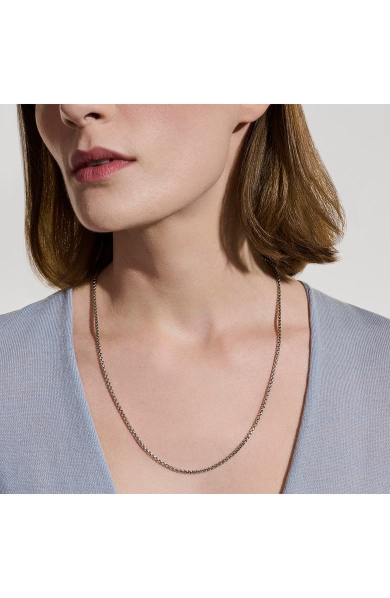 John Hardy Box Chain Necklace, 3.7mm, Alternate, color, Sterling Silver