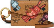 MCM Aren Lanyard ID Wallet in Rabot Visetos