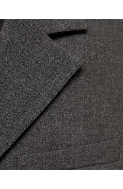 Mango Suit Blazer In Black