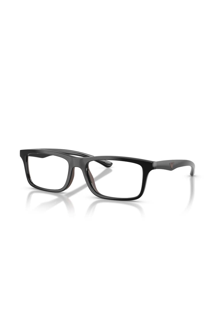 54mm Rectangle optical glasses, Main, color, Black