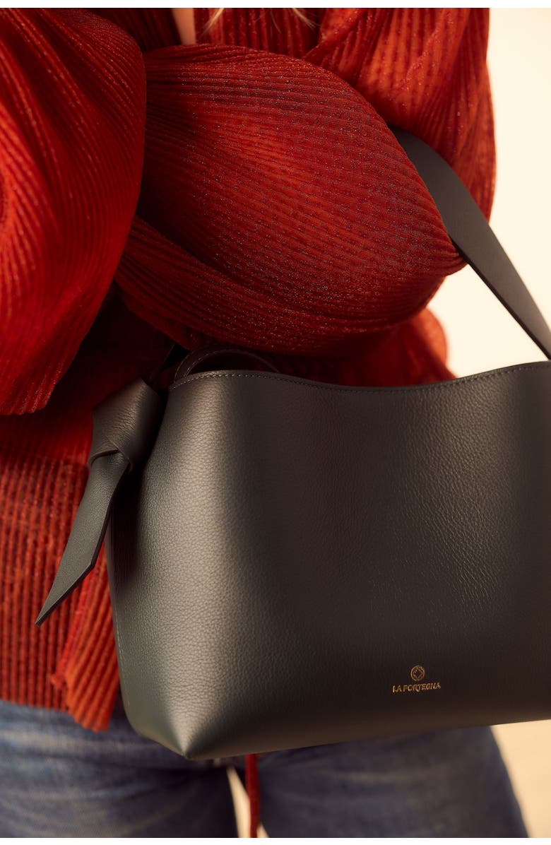 LA PORTEGNA Paulita Forest Crossbody Bag Lightness, Alternate, color, Black