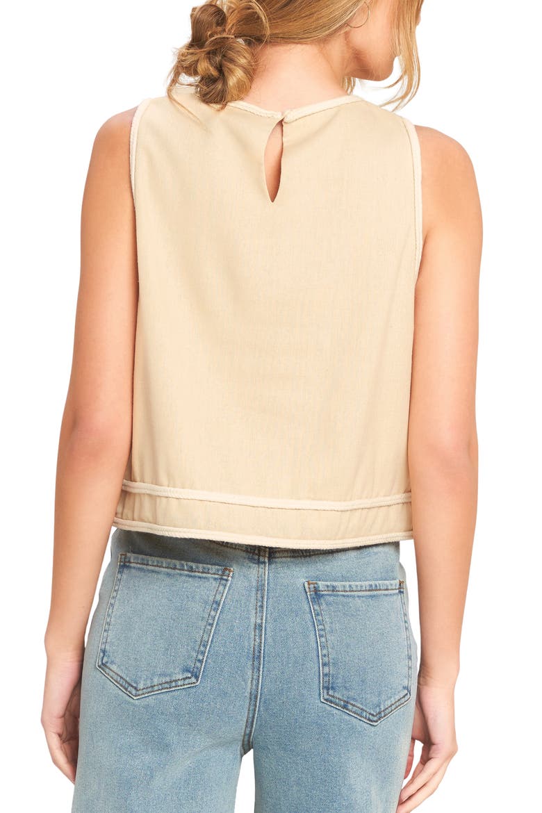 Solid Sleeveless Top, Alternate, color, BEIGE
