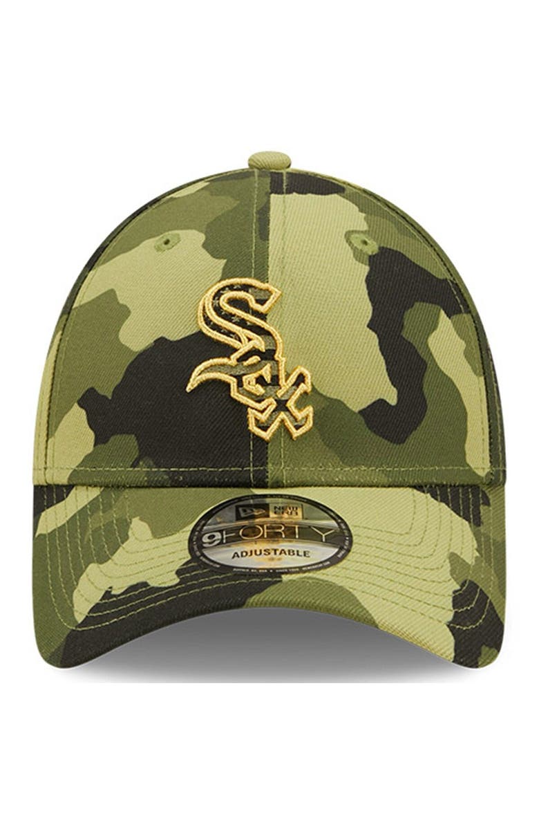 New Era Men's New Era Camo Chicago White Sox 2022 Armed Forces Day 9FORTY Snapback Adjustable Hat, Alternate, color, Camo