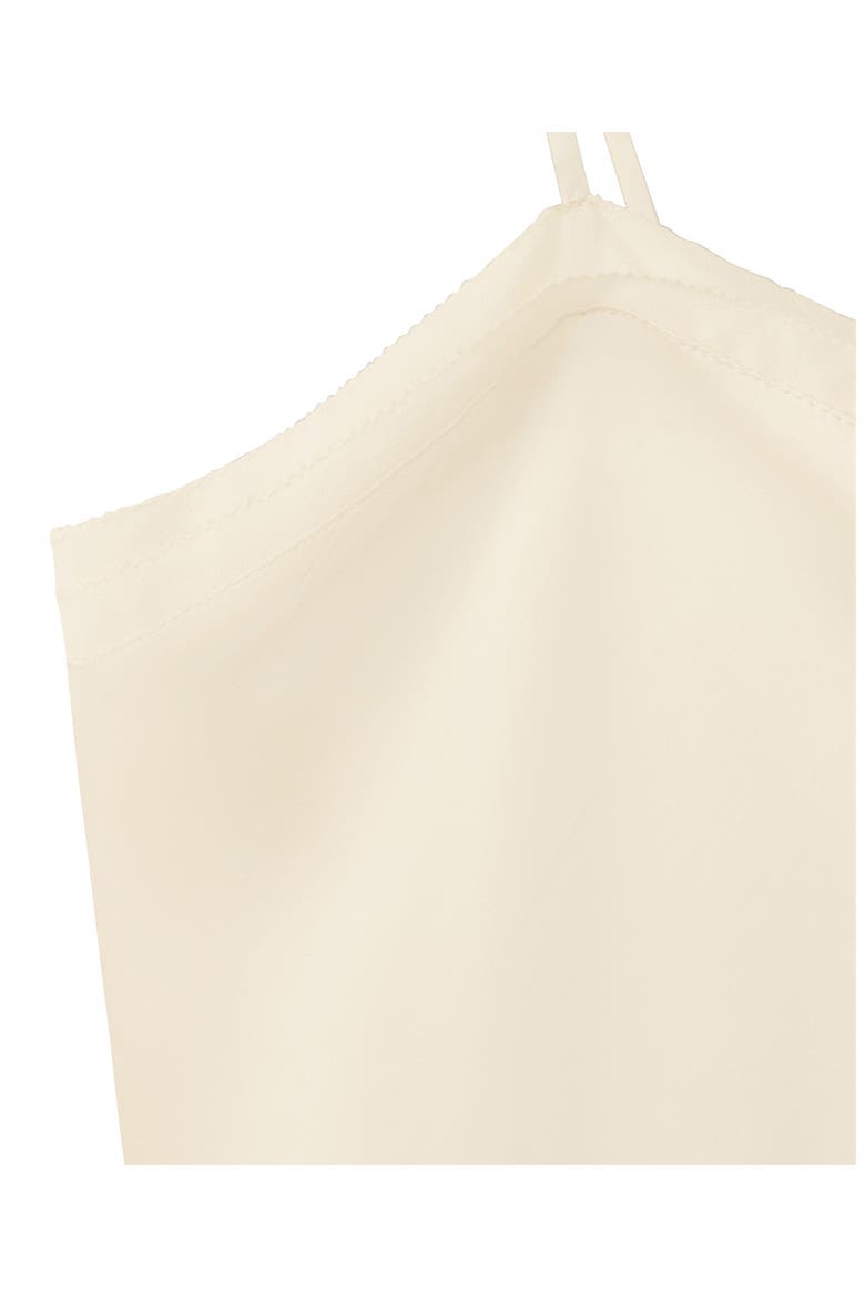 Lace Trim Satin Pajama Camisole, Alternate, color, IVORY WHITE