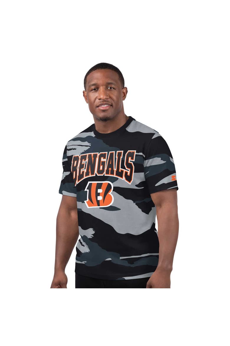 Men's Starter Gray Cincinnati Bengals Thursday Night Gridiron T-Shirt, Main, color, Gray