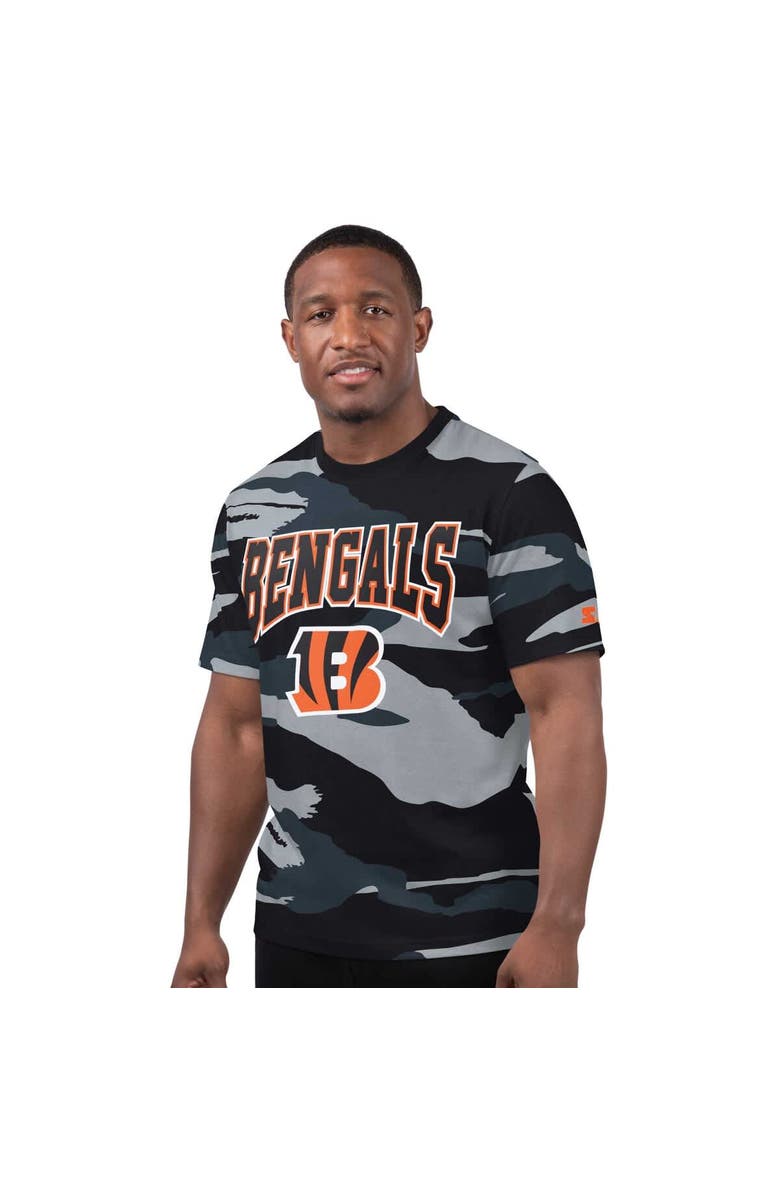 STARTER Men's Starter Gray Cincinnati Bengals Thursday Night Gridiron T-Shirt, Main, color, Gray