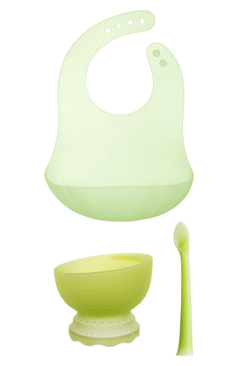 Olababy First Bites Feeding Set, Main, color, Kiwi