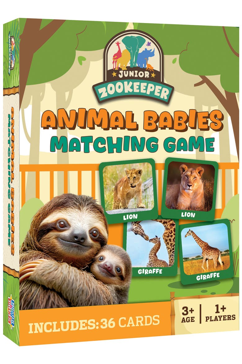 Jr. Zookeeper Matching Game, Main, color, Multicolor