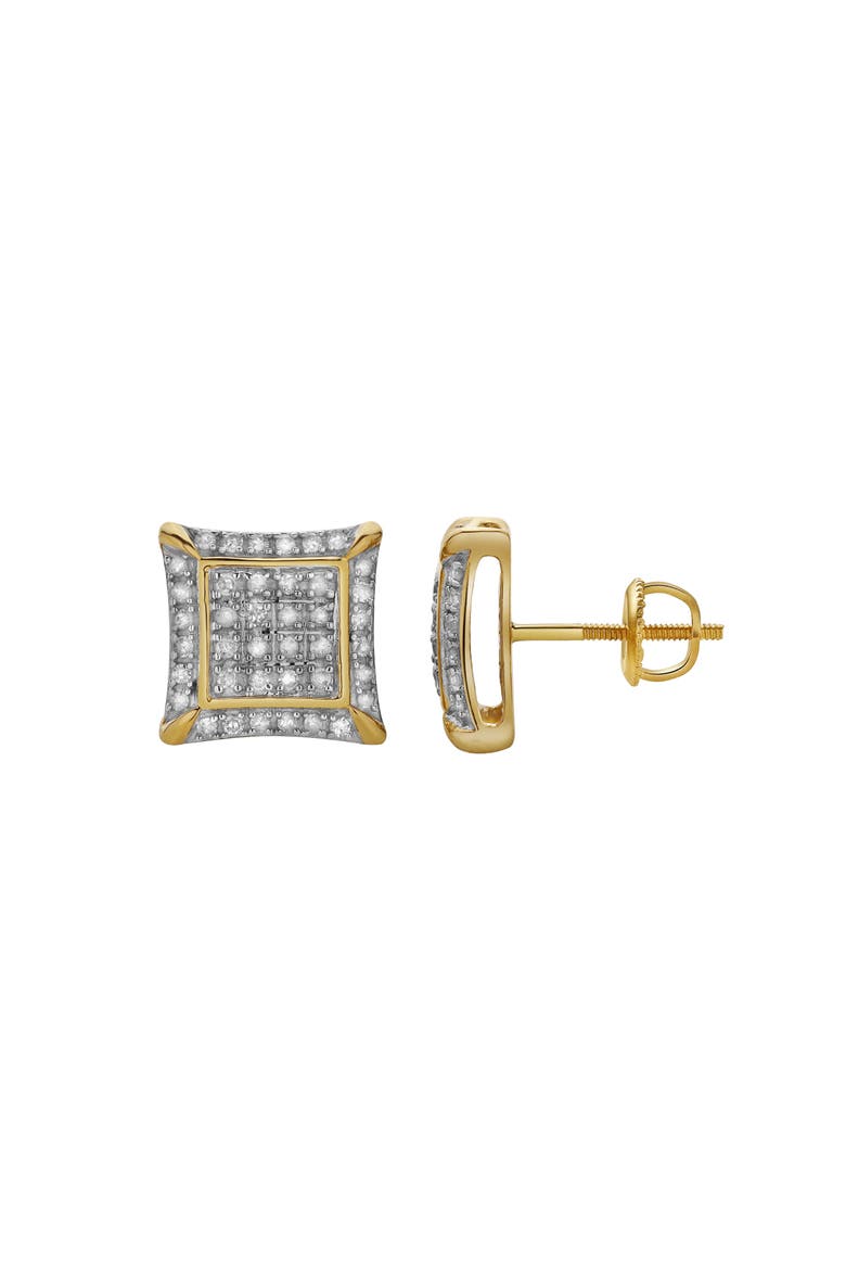 Maravilha 10K Yellow Gold Diamond Unisex Earrings - 0.33 Cts, Main, color, 10K Yellow Gold
