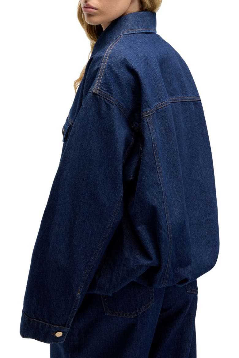 Oversize Denim Jacket, Alternate, color, INDIGO SOUL