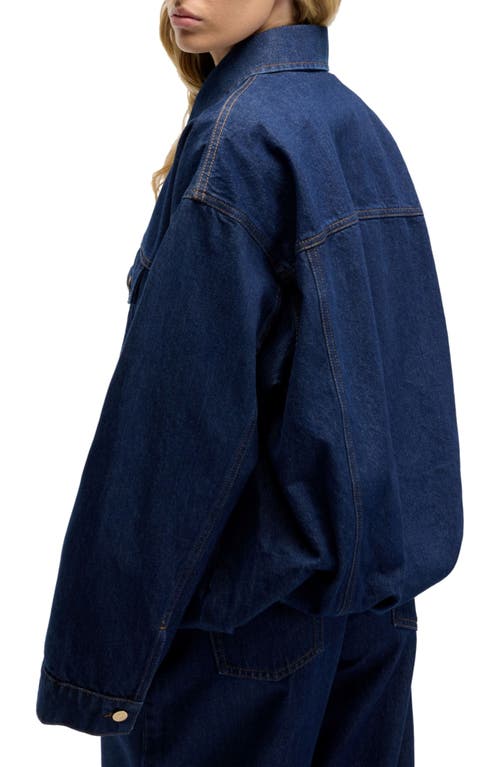 Seven Oversize Denim Jacket In Blue