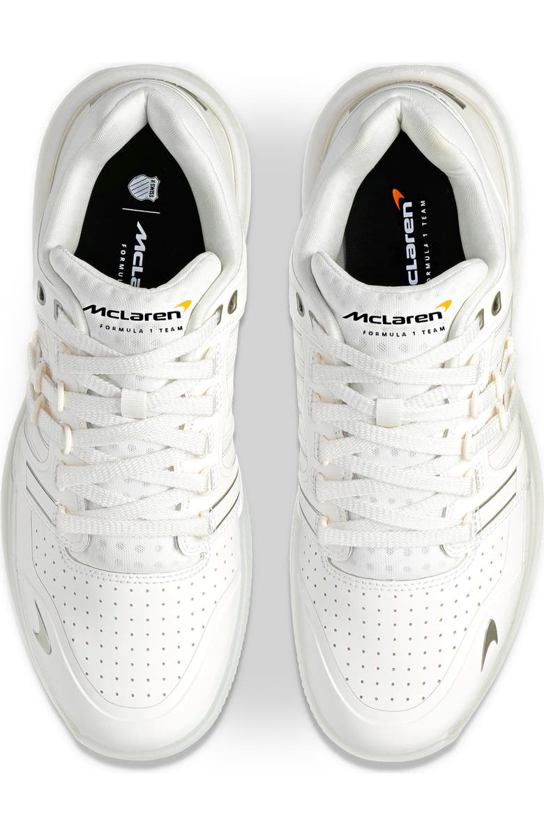K-Swiss x McLaren Si-18 Ultrashot Sneaker, Alternate, color, Snow White/White