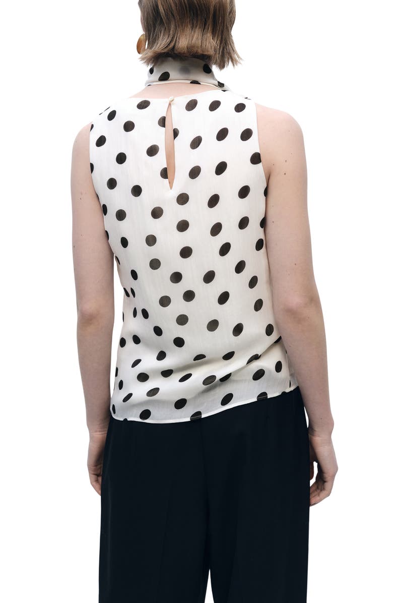 MANGO Adela Sleeveless Top with Attached Scarf, Alternate, color, 