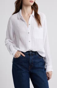 Rails Ellis Cotton Gauze Button-Up Shirt